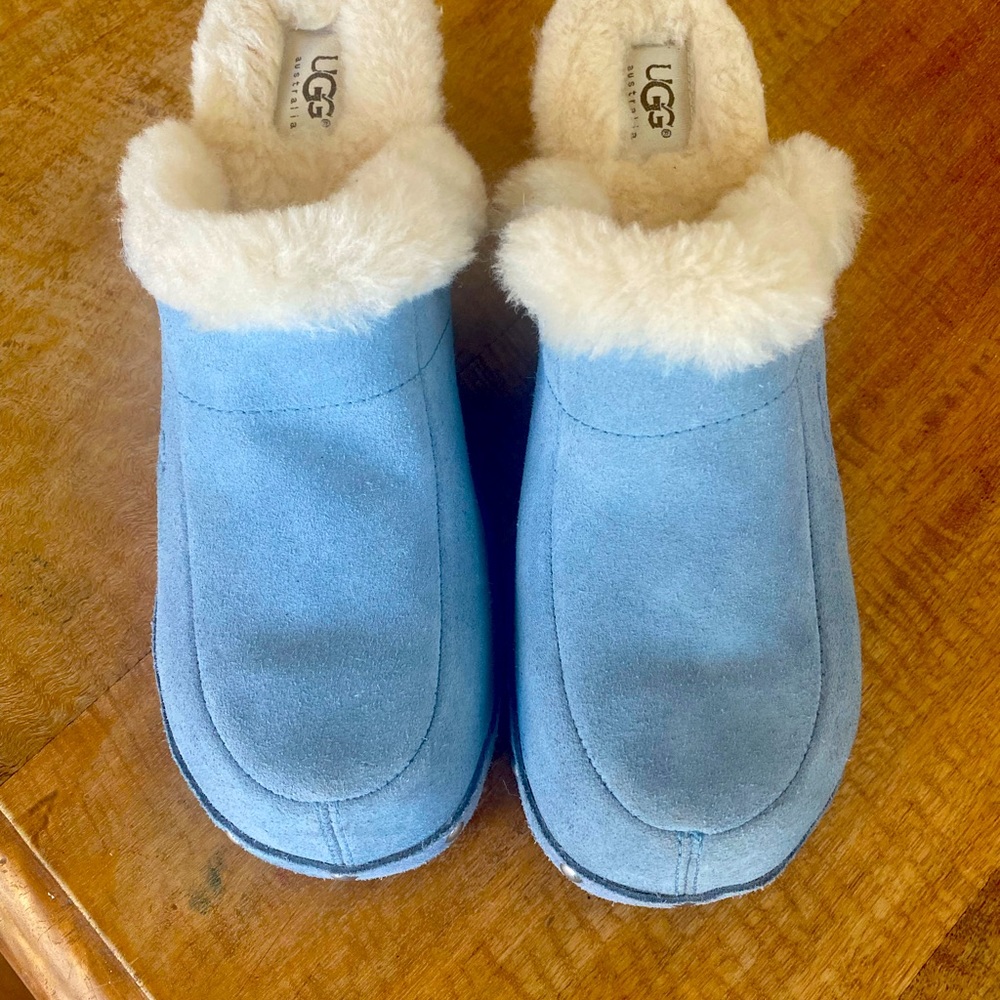 UGG Blue Suede Clogs | Women Size 9